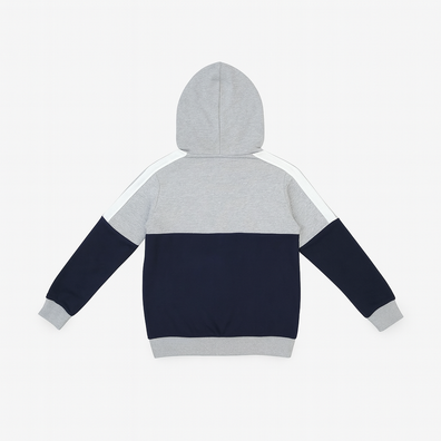 Boys Grey & Navy Hoodie with Logo